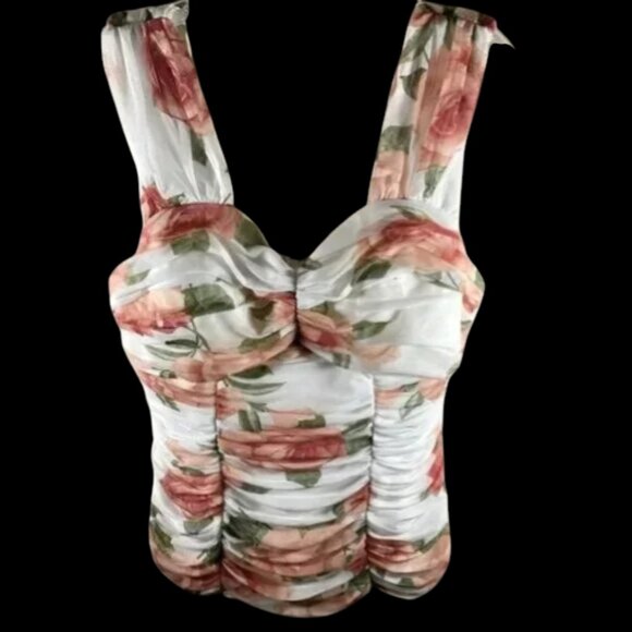 VENUS Tops - Dressy Floral Camisole Tank Top